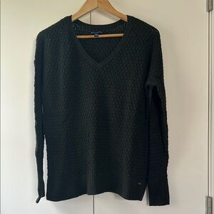American Eagle Dark Green Cotton Blend Sweater